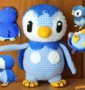 Hafik- Crochet Pokemon Piplup - Czech- Free
