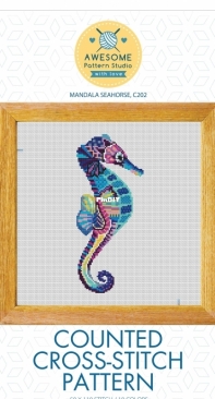 Awesome Pattern Studio C202 - Mandala Seahorse