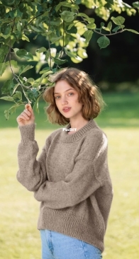 Mia Sweater Double Sunday Edition by Sandnes Garn