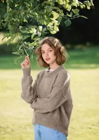Mia Sweater Double Sunday Edition by Sandnes Garn