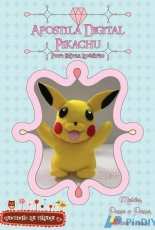 Cantinho Da Thiana Silvia Rosario Pikachu (Felt) Portuguese