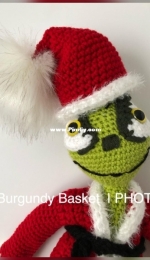 The Burgundy Basket - Kristi Bergin-Smith - The Twelve Days of Christmas - Grinch Inspired Pattern