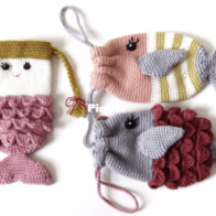 Gek op Haken - Studio Mojo - Saskia Stolwijk - Fish and Mermaid Bag - Vis en Zeemeermin Tasje - Dutch