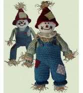 Maggies Crochet - Maggie Weldon - PA918 Scarecrow Bag Keeper and TP Topper
