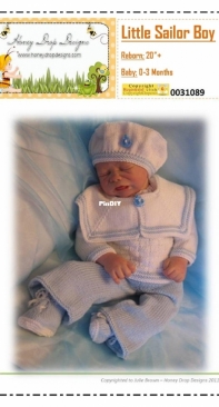 Honey Drop Designs  Little Sailor Boy
