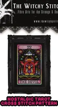The Witchy Stitcher - Nostalgic Tarot XV The Devil PCS + XSD