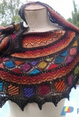 Lotus Crescent Shawl/Wrap by Kieran Foley (knit/lab)