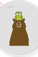 Daily Cross Stitch - Owl And Bear