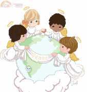 Janlynn 131-99 Designs by Gloria & Pat - Precious Moments - His Love Will Uphold the World PCS