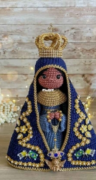 Encantarte Croche - Edna Paulino de Alcantara - Our Lady of Aparecida - Nossa Senhora Aparecida - Portuguese