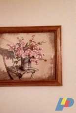 Roses on White Chair/DIMENSIONS