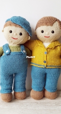 Billie & Joe Dolls by Claire Fairall Designs