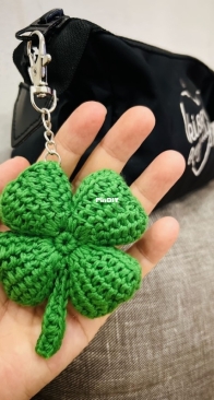 Four-leaf clover keychain