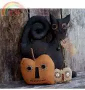 My Primitive Saltbox-Kat & Jax