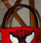 A Crocheted Simplicity - Jennifer Pionk - Spiderman Trick or Treat Bag