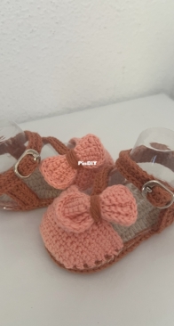 newborn bow sandal