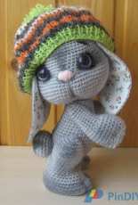 For the soul and interior- Nadezhda - Bunny in a beret - Russian