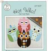 Susie C. Shore Designs-ST1107-Owl Hot Pads