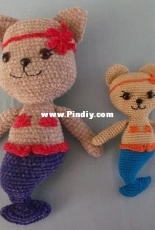kitty the mermaid, mother and daugther