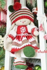 Polushka Bunny - Maria Ermolova - Christmas Snowflake Outfit for Bunny