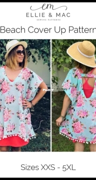 Ellie and Mac - Beach Cover Up - Sizes XXS-5XL