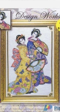 Design Works Crafts 2430 Geisha Pair by Joan Elliott XSD