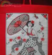 blackwork lady