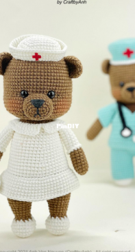 Craft by Anh / A Tiny Corner Us - Anh Van Nguyen - Female nurse bear