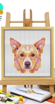 Awesome Pattern Studio - CS2394 - Mandala Canaan Dog XSD