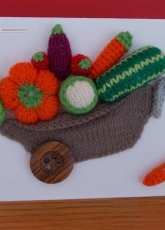 Card with vegetables
