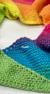 Easy Knit Asymmetrical Shawl by Snufflebean Yarn