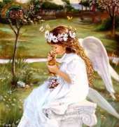 HAED HAESAK 11261 Angel and Kitten by Sandra Kuck XSD