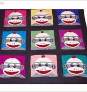 Sock Monkey Throw by Robin Denney