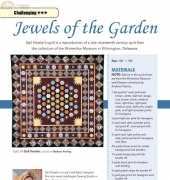 Fons and Porters Love of Quilting September-October 2011 - Jewels of the Garden-Free Floral Quilt Pattern