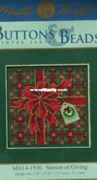 Mill Hill - Buttons & Beads Winter Series MH14-1936 Season of Giving XSD