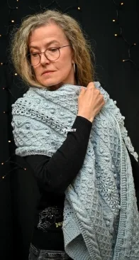 Paper Birch Shawl by Kalurah Hudson