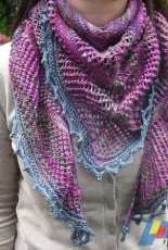 Crazy Chicken Shawl/Wrap  by Edith Filzhof -Eng.,German-Free