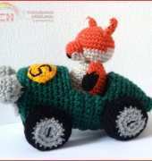 Mysterious Cats-  Yoguiana - Ana Yogui -  Race Car and Fox
