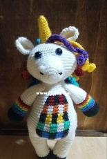 Purple Hook Nook - Whitney Wersal - Plaid Rainbow Unicorn - Free
