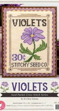 It's Sew Emma ISE-4076 Violets - xsd