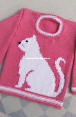 iKnitDesigns-by Denny Gould-Cat on a Sweater-Free.