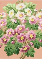 Permin 70-5325 - Spring Flowers Pink .pat