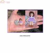 Bluebeary Treasures - Lizzie, a 1 ¼-Inch Dollhouse Doll An Original Design by Sue Pendleton