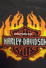 Harley Davidson Logo - With Fire