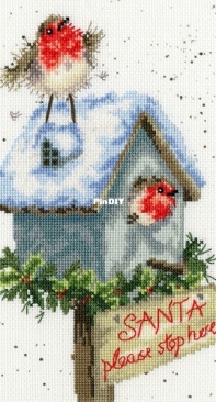 Bothy Threads XHD55 Santa Please Stop Here by Hannah Dale  PCS