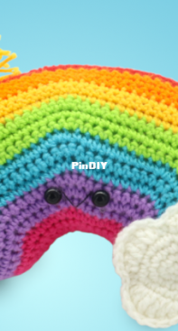 Stringy Ding Ding - Olive - Rainbow Amigurumi - Free