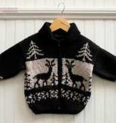 Kids Vintage Reindeer Jacket by Erika Knight