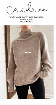Gossamer Twist Lite Sweater by Sabina Harnage - Caidree