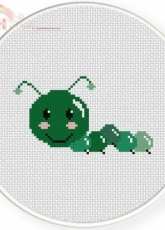 Daily Cross Stitch - Caterpillar