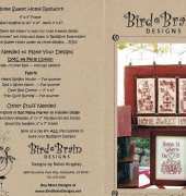 Bird Brain Designs-#556-Home Sweet Home Redwork